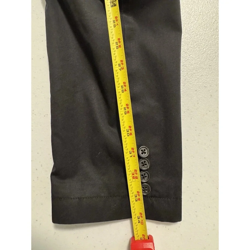 J Crew Clayton L-Tall Men's Black Sportcoat 3-Button Preppy‎ Cotton Jacket EUC